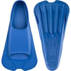 CAPAS Swim Training Fins Comfortable Silicone Lap Swimming Short Blade Floating Flippers with Mesh Bag for Adult Men Women Build Leg Strength