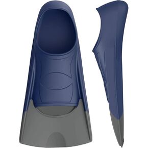 Gintenco Swim Fins, Kids Swim Training Fins for Lap Swimming, Travel Size Flippers with Mesh Bag, Silicone Swimming Fins for Kids Teens Adults Women Men