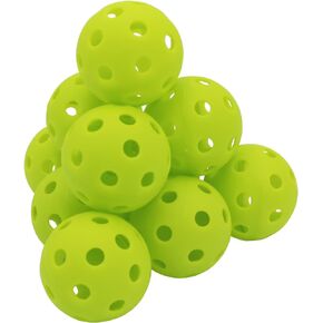 Avesfer Plastic Golf Practice Balls Soft [Anti-Crack] Limited Flight 42mm Training Mini Balls Airflow Hollow for Swing Practice Driving Range Backyard at Home Use Indoor Green