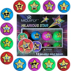 MOJIFLY Golf Balls, Novelty, Funny Kids Golf Balls for Gifts