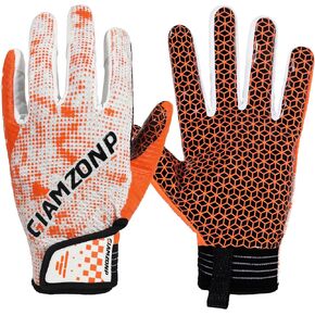 Youth Football Gloves Kids Sticky Receiver Gloves for Boys Girls Junior Flag Football Gloves with Grip Snug Fit