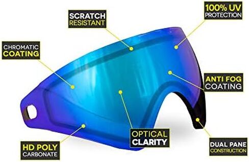 Bunker Kings CMD/Virtue VIO Thermal Paintball Goggle/Mask Replacement Lenses - Fits CMD, Contour, Ascend, Extend and XS in Saudi Arabia