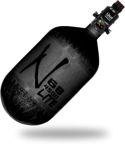 Ninja Paintball 68/4500 Lite Carbon Fiber HPA Compressed Air Tank System with Regulator in Saudi Arabia