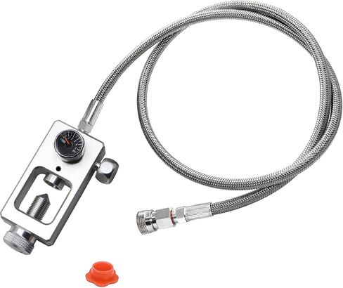 DIN Valve Scuba Adapter, Paintball Scuba Fill Station, HPA Tank Filling Adapter Charging System with 4500 psi PCP Paintball Filling Air Hose,Compatible with Standard K-Valve, J-Valve and H-Valve. in Kuwait