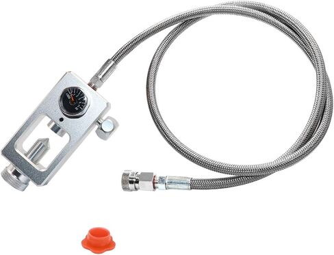 DIN Valve Scuba Adapter, Paintball Scuba Fill Station, HPA Tank Filling Adapter Charging System with 4500 psi PCP Paintball Filling Air Hose,Compatible with Standard K-Valve, J-Valve and H-Valve. in Kuwait