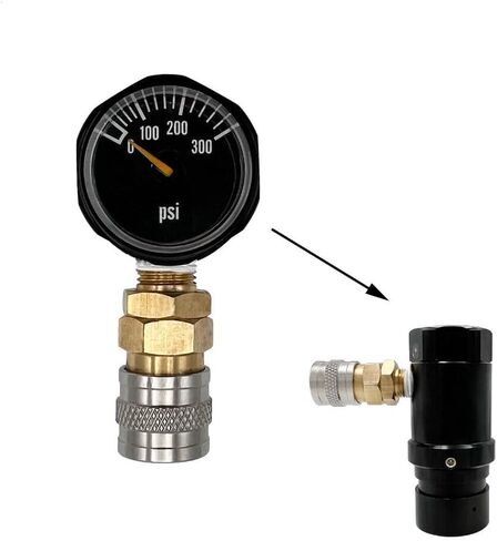 rovrai Upgrade Paintball HPA Co2 Pressure Regulator, Ajustable Output Pressure 40psi-200psi MR Reg GEN2 Lower Pressure Air Regulator in Saudi Arabia
