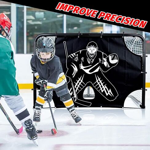 هدف إطلاق شبكة الهوكي من HIGOOD، شبكة هوكي الجليد، أهداف ممارسة الهدف لهوكي الجليد، شبكة هوكي محمولة، معدات تدريب هوكي الجليد القابلة للطي. in Kuwait