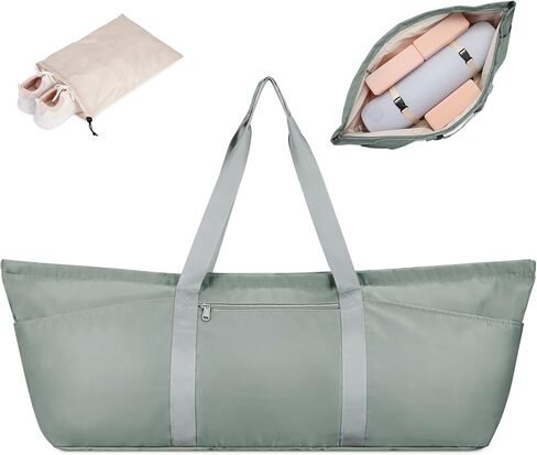 Sportsnew حقيبة حصيرة اليوغا الكبيرة مع حقيبة الأحذية وحجرة الرطب للسيدات حقيبة بيلاتيس الصالة الرياضية مع حامل حصيرة اليوغا حقيبة اليوغا مع حزام حصيرة قابل للتعديل للنساء الرجال in Kuwait