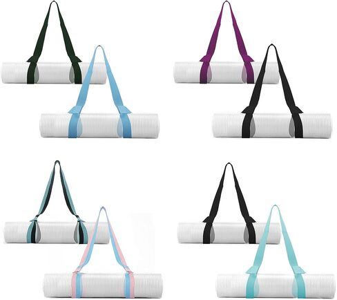 2 Packs Yoga Mat Strap for Carrying, Yoga Mat Carrier, Adjustable Yoga Mat Sling for Yoga Mat Exercise Mat in Saudi Arabia