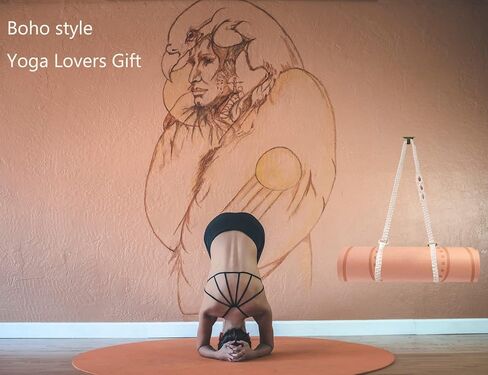 حزام حمل بساط اليوجا من Macrame [السجادة غير متضمنة]، حزام/حامل متعدد الأغراض منسوج يدويًا in Kuwait