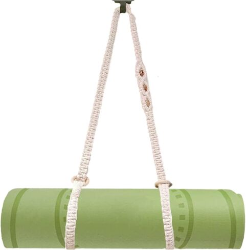 حزام حمل بساط اليوجا من Macrame [السجادة غير متضمنة]، حزام/حامل متعدد الأغراض منسوج يدويًا in Kuwait