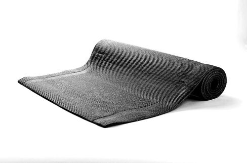 Mind Reader YOGAPVC-BLK All Purpose Extra Thick Yoga Fitness & Exercise Mats with Carrying Strap, High Density Anti-Tear in Kuwait