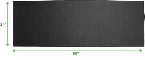 Mind Reader YOGAPVC-BLK All Purpose Extra Thick Yoga Fitness & Exercise Mats with Carrying Strap, High Density Anti-Tear in Kuwait