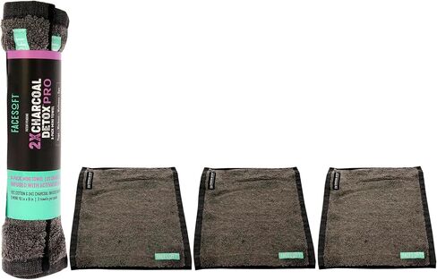 منشفة اليوغا - مملوءة بالفحم المنشط لإزالة السموم والعرق - مصنوعة من خيوط القطن المائي الصديقة للبيئة - قابلة للتحلل البيولوجي ومستدامة - لجميع الأعمار in Kuwait