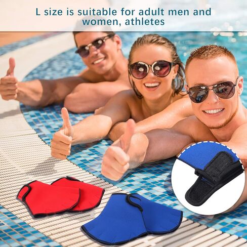 3 Pairs Aquatic Gloves Swimming Training Gloves Large Webbed Swim Gloves Fingerless Water Resistance Paddle Gloves for Men Women Diving Surfing Fitness, 3 Colors in Saudi Arabia