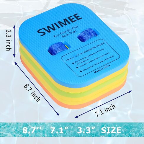 SWIMMEE Back Float for Kids Children Safety Swim Bubble with Adjustable 3 Layers Swim Belts Comfortable Waterproof Floaties Device for Kids Toddler Swimming Floats (10lb-60lb) in Saudi Arabia