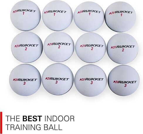 Rukket Practice Golf Ball, Almost Sponge Balls for Indoor Foam Training, Limited Flight High Visibility Birdie Tools in Saudi Arabia
