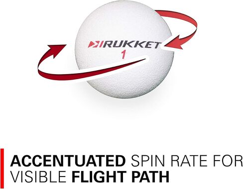 Rukket Practice Golf Ball, Almost Sponge Balls for Indoor Foam Training, Limited Flight High Visibility Birdie Tools in Saudi Arabia