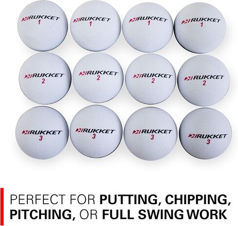 Rukket Practice Golf Ball, Almost Sponge Balls for Indoor Foam Training, Limited Flight High Visibility Birdie Tools in Saudi Arabia