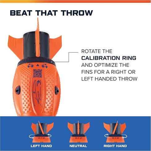 كرة القدم Aerobie Sonic Fin Football، لعبة كرة القدم الإسفنجية Russel Wilson الديناميكية الهوائية، ألعاب خارجية للأطفال والكبار من سن 8 سنوات فما فوق in Kuwait