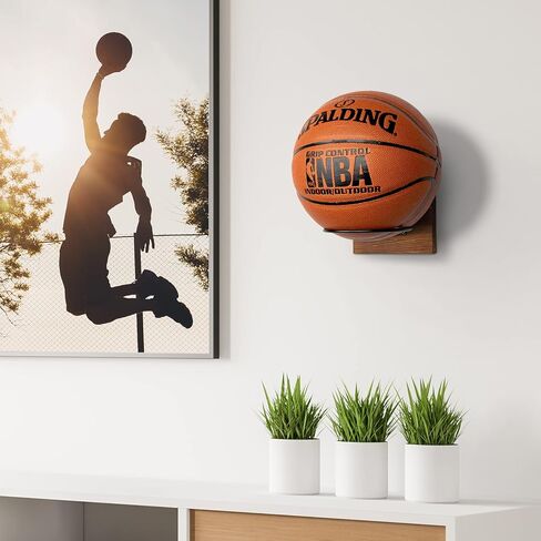 PUERSI Ball Holder Wall Mount Ball Stand Display Storage for Basketball Football Soccer Volleyball in Saudi Arabia
