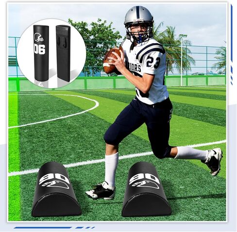 2 Pcs Athletic Agility Dummy Step Over Dummy with Heavy Duty Handles Training Dummy Football Equipment for Footwork Drills Sports Training in Kuwait