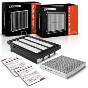 A-Premium 2-PC Engine & Cabin Air Filter with Activated Carbon Compatible with Honda CR-V CRV 2017-2022, Civic 2016-2021 1.5L