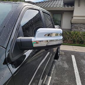 New 2pcs Door Exterior Rearview Mirror Cover Cap Trim for Dodge Ram 1500 Truck 2019-2022 (Chrome)