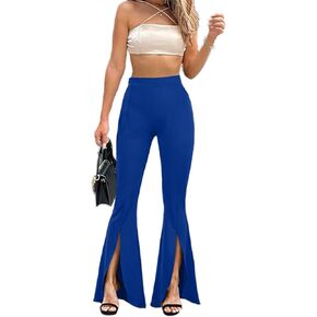 Women's High Waist Stretchy Flare Bell Bottom Pants