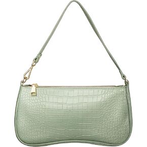S.Leaf حقيبة كتف ريترو لينة جلد التمساح النباتي بولي PU حقائب اليد للنساء مخلب محفظة مصمم حقائب اليد للنساء in Kuwait