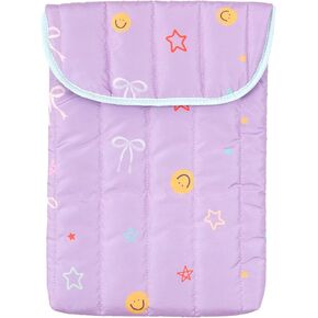 Smiley Faces & Coquette Bows Laptop Sleeve 13 Inches: Laptop Cover, Laptop Accessories, Laptop Case 13 Inches, Office Essentials for Women, Cute Laptop Sleeve