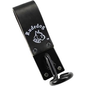 Pigtail Sleever Bar Holder - Premium Black Leather - Rudedog USA #3008