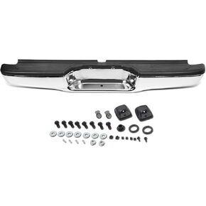 DNA Motoring ZTL-Y-0122 Chrome Finish Carbon Steel Rear Step Bumper Compatible with 1995-2004 Tacoma