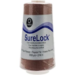 Coats Surelock Overlock Thread 3,000yd-Dark Brown