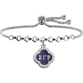 POTIY SGR Sorority jewelry 1922 Sorority Paraphernalia Gift Greek Sorority Bracelet SGR Sorority Gift Adjustable Box Chain Bracelet Graduation Gifts for Women