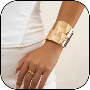 Gold Jewelry Set for Women Chunky Gold Rings Gold Bangle Bracelets for Women Gold Bangles Chunky Gold Bracelet Ring Set for Women