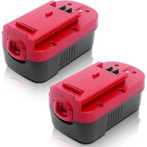 2Pack 3.6Ah HPB18 Ni-Mh Replacement Battery for Black and Decker 18V Battery HPB18 HPB18-OPE Compatible with Black Decker Battery 18 Volt Tools A1718 FS18FL Firestorm Cordless Power Tool (Black)