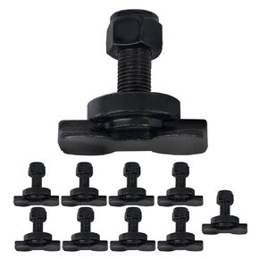 ANLULOAD L Track Double Lug Threaded Bolt Double Stud Fitting,5,500 Lbs Break Strength(10 Pcs)，Used with L Track Rail.