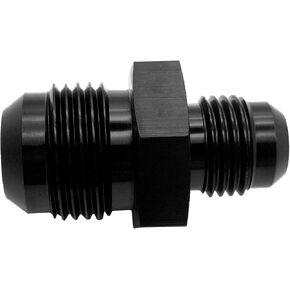 4AN to 3AN Male Flare Reducer Hose Fitting Adapter Fuel Line AN4 to AN3 Reducing Aluminum Pipe Union Connector Black
