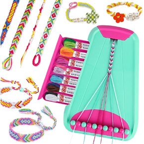 Rdfmy Friendship Bracelet Making Kit for Girls, Arts and Crafts Bracelets String Maker Kit for Kids Ages 8-12 Christmas Birthday Gifts