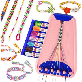 Rdfmy Friendship Bracelet Making Kit for Girls, Arts and Crafts Bracelets String Maker Kit for Kids Ages 8-12 Christmas Birthday Gifts