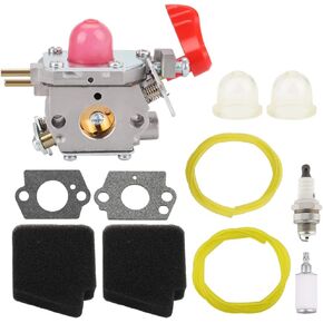 545081857 Carburetor for Poulan Pro BVM200FE GBV345 Craftsman 358794700 358794770 358794780 358794765 358794774 358794773 25cc Gas Blower ZAMA C1U-W43 Carb with 545146501 Air Filter