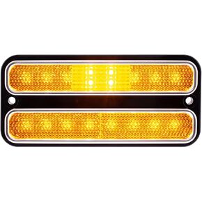 United Pacific CML6872A 18LED Side Marker Light w/Stainless Steel Trim for 1968-72 Chevy & GMC Trucks, Sealed Electronics, 12V DC - Amber (ONE Unit)
