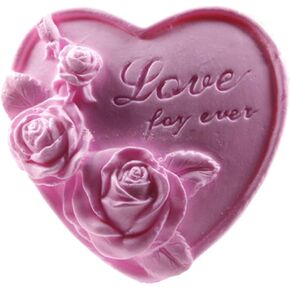 GreatMold Rose Flower Silicone Soap Bar Molds Valentine Heart Shaped DIY Craft Handmade Soap Mold Cake Decoration Mold Art Crafts Mould