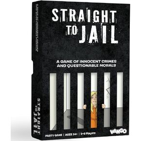 Vango Straight to Jail - لعبة الجرائم البريئة والأخلاق المشكوك فيها - للأعمار من 14 عامًا فما فوق - لعبة بطاقات من 4 إلى 12 لاعبًا