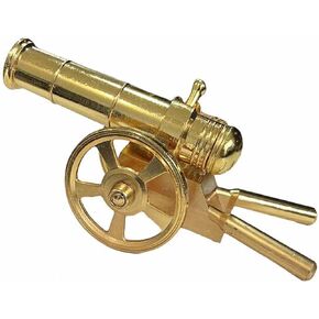 1Pcs Mini Cannon Shooting Gold Cannon Statue Cannon Decorations for Bookshelf Tv Cabinet Home Office Desktop Decoration in Saudi Arabia