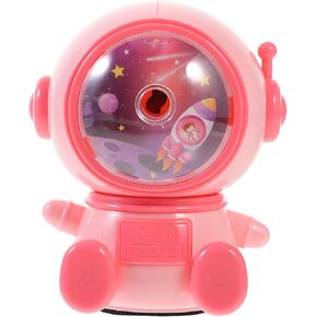 TEHAUX Manual Pencil Sharpener Astronaut Handheld to Rotate Plastic