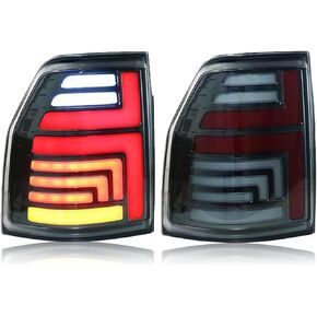 Tail Lights Assembly for Mitsubishi Pajero V97 V93 2009-2020 Led Tail Lights Rear Tail Light Automotive Tail Light Assemblies,Smoke,Left+Right tail light