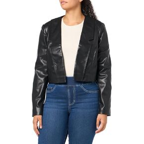 City Chic Plus Size Serena PU Jacket, Black