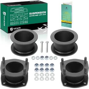 YHTAUTO 3 inch Front and 3 inch Rear Leveling Lift Spacers w/Hardware Kit Compatible with Jeep Grand Cherokee WK 2005-2010, Commander XK 2006-2010, Suspension Leveling Lift Kit Set of 2